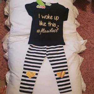 Baby girl Tee shirt and leggings
